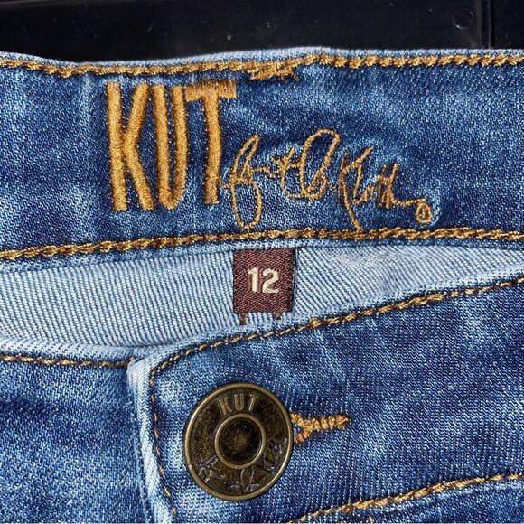 Kut from the Kloth Size 12 Classic Blue Denim Skinny Jeans - Picture 4 of 7